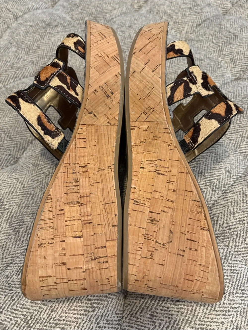 Sam Edelman animal print wedges size 10M